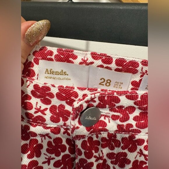 Afends Shelby Long Hemp Floral Wide Leg Pants - Picture 5 of 12